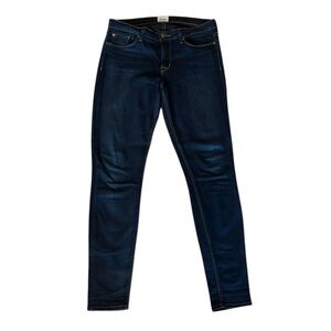 Hudson Jeans Nico Midrise Super Skinny Dark Wash Preowned